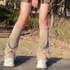 Horn Type Socks Costume Accessories Wide Leg Warmers Knitted Long Socks Foot Cover Women Pile Socks