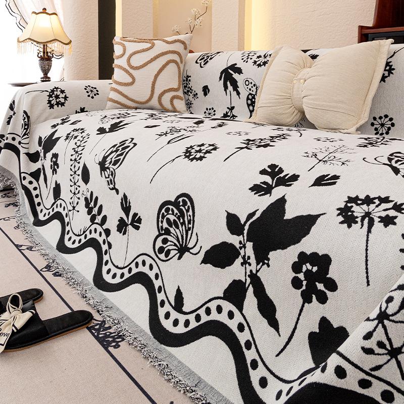 

Китайский Ретро Чехол для дивана Легкая Роскошь Высококлассный Шенилл Диванное Покрывало Гостиная Целый Всеобъемлющий Чехол для дивана 180*130cm