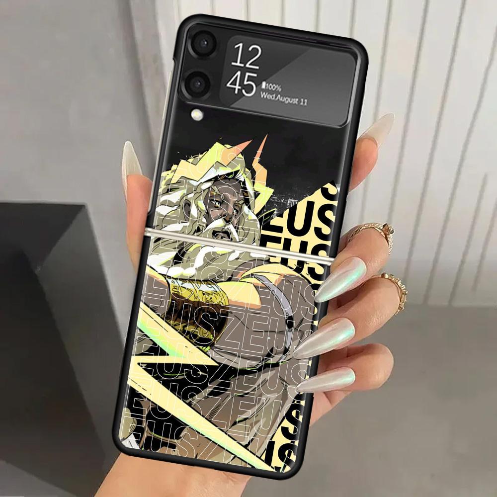 

Game Hades Action Hard PC Phone Case For Samsung Galaxy Z Flip 7 6 5 4 3 Black ZFlip7 ZFlip6 Flip5 Flip4 Flip3 5G Print Cover Samsung Z Flip 3