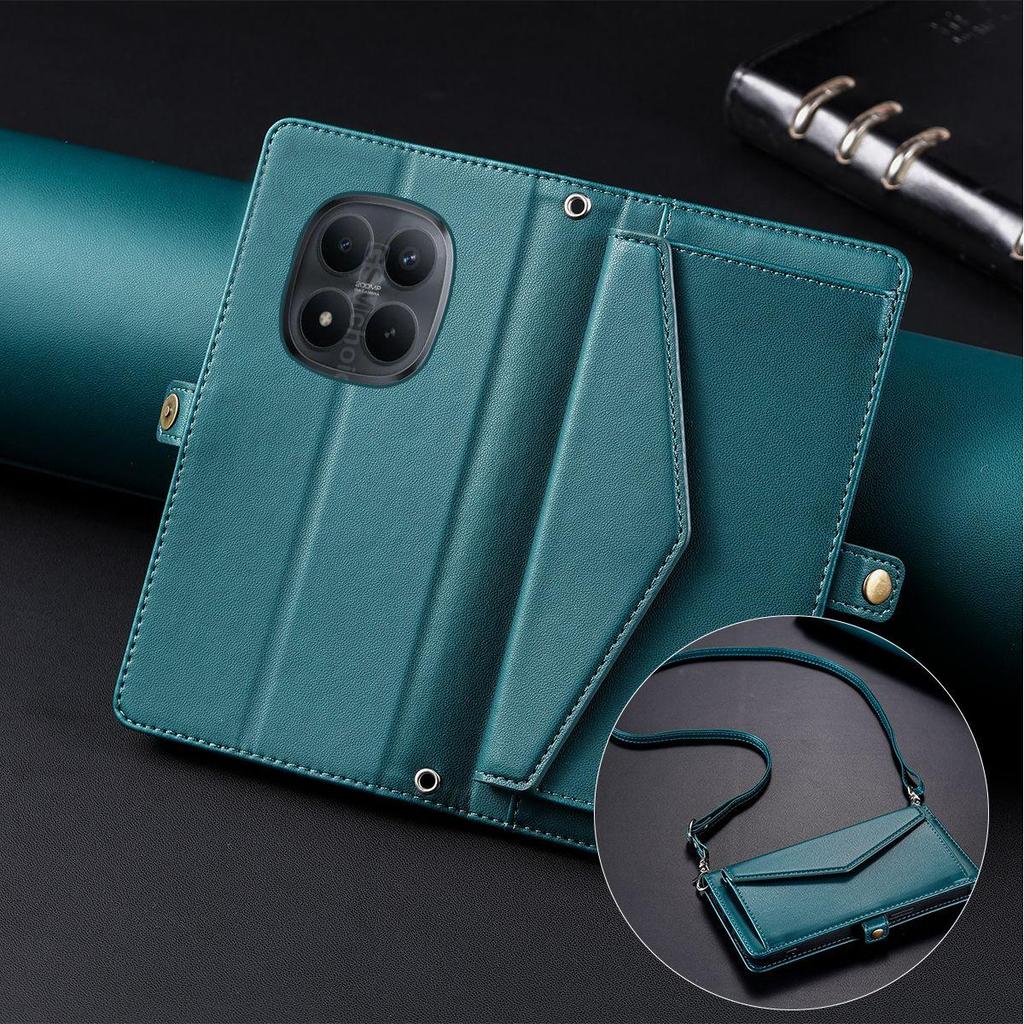Flip Cover for Xiaomi Redmi Note 15 Pro+,15 Pro 5G 4G,15 5G,POCO M8 Pro 5G Envelope Style PU Leather Wallet Phone Case With Crossbody Strap