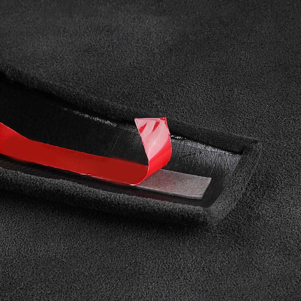 Genuine Leather Cow Suede Gear Shift Knob Cover for Porsche Cayenne 2004-2009 Protector Case Frame Decoration Auto Accessories