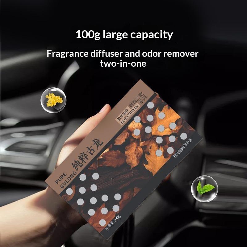 Hidden Car Solid Air Freshener Long Lasting Gardenia Cologne Scent Portable Fragrance for Auto Drawer Closet Bedroom