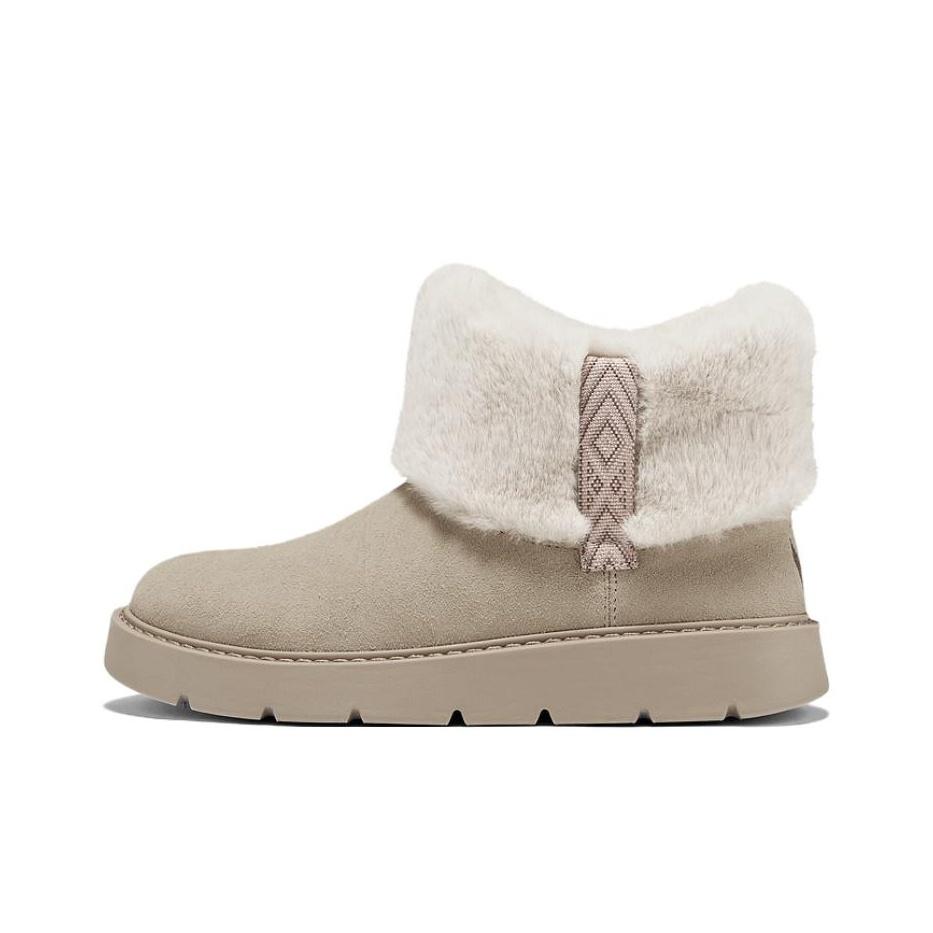 Skechers Warm Height Increasing Comfortable Versatile Short Snow Boots Women boots Sand-Yellow 169100-SAND 36
