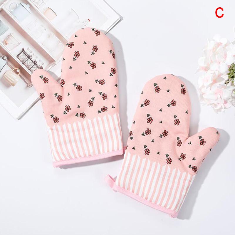 Cotton Fashion Kitchen Pad Cooking Microwave Baking BBQ Oven Potholders Oven Mitts Kitchen Gloves Mitts