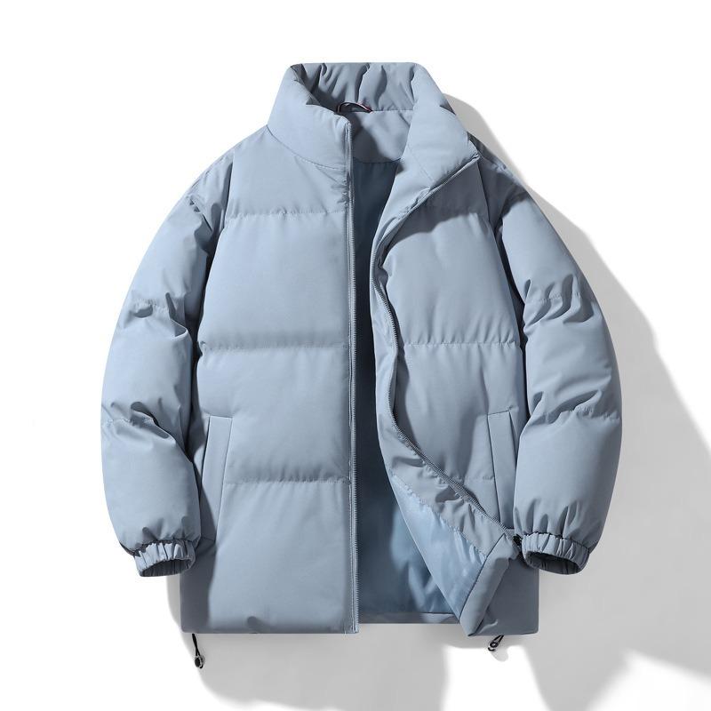 2025 Men's and Women's Stand-up Collar Bread Jackets, Down Warm Thickened Jackets, Couples, American Trend Cotton Clothes