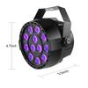 D2 LED Stage Par Lights Violet Stage Light DJ Disco UV Black Light Par Light Sound Activated Remote DMX Control Christmas Party