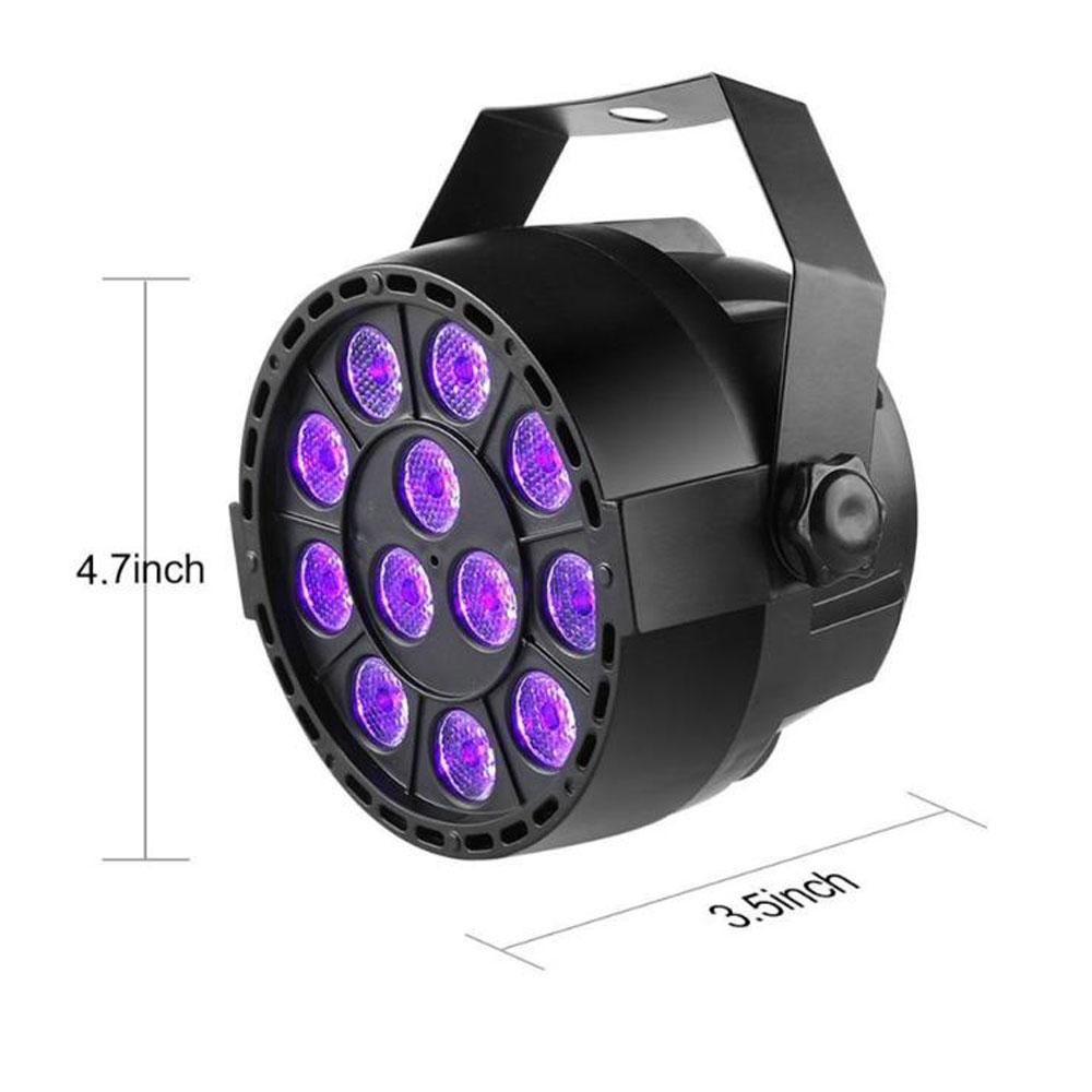 D2 LED Stage Par Lights Violet Stage Light DJ Disco UV Black Light Par Light Sound Activated Remote DMX Control Christmas Party