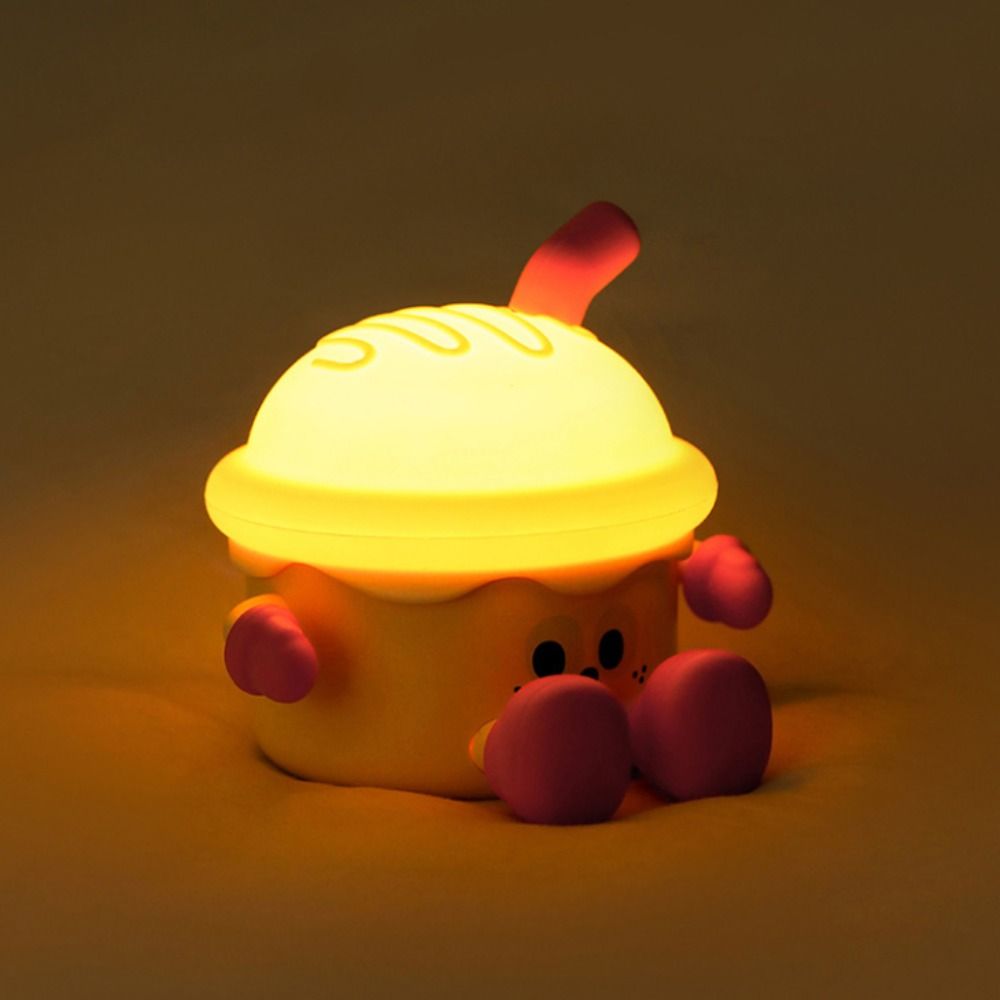 Creative Sensor Pat Lamp Cute Ice Cream Lamp Sleep Aid Light Bedside Lamp For Adults