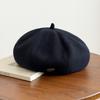 Solid color beret autumn dome naked casual youth shopping Korean version versatile unisex newsboy hat