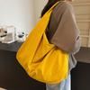 Double Zipper Design Large Capacity Tote Bag Casual Versatile Commuting Handbag Storage Pouch  Work