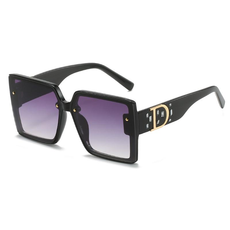 New square large frame sunglasses, personalized trend Internet celebrity sunglasses women
