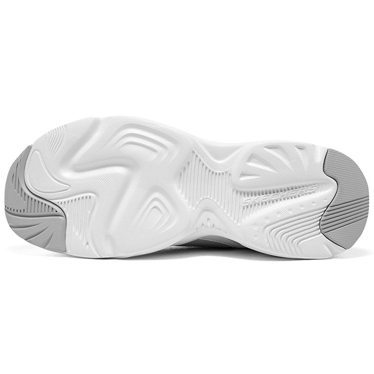 Skechers DLites Mesh Synthetic Leather Comfortable Versatile Daily Shock Absorption Wear-Resistant Support Low-Top Dad Shoes Women Sneaker 896270-WBK