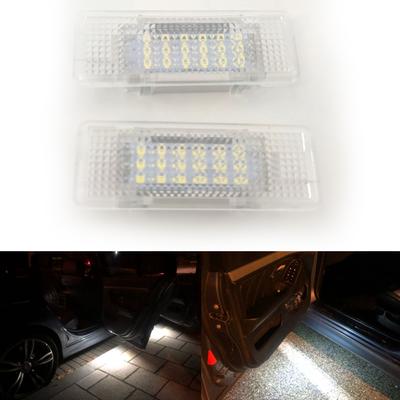 2 pièces Lampes de courtoisie de porte LED Pour BMW E39 E53 X5 530d 530i Blanc Bienvenue Lampe de remplacement