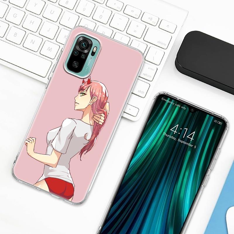 Carcasă de telefon Zero Two Anime Darling In The Franxx pentru Xiaomi Redmi Note 9s 8 11 7 9 10 Pro 10s 11s Note 8Pro K40 transparentă