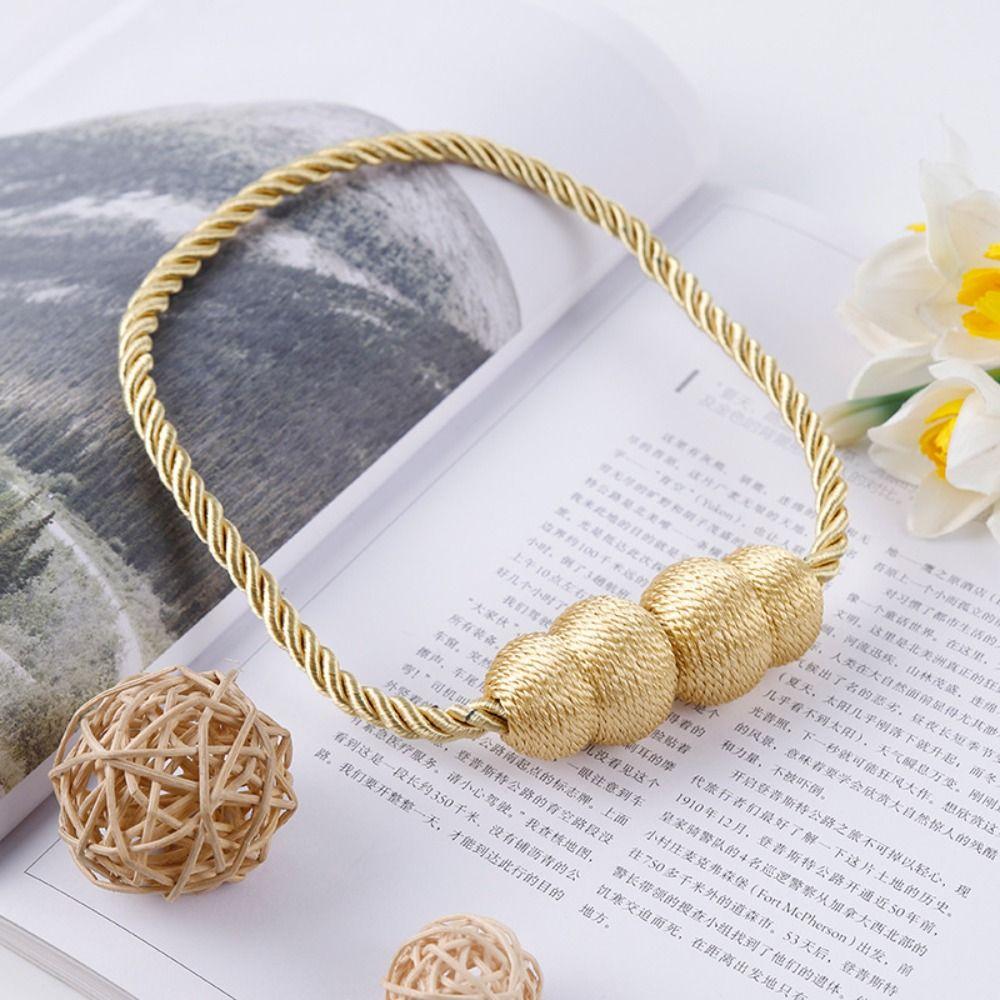 2PCS Gourd Shaped Magnetic Curtain Tieback Curtain Holder Curtain Clip Curtain Buckle  Home Decor