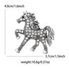 Charming Rhinestone Horse Brooch - Elegant and Playful Animal Pin Accessory for European and American Fashion.