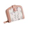 Printed Women's Change Bag Pu Small Fresh and Cute Card Bag Zipper Student Sweet Short Wallet Women's High Sense