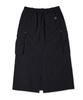 WACKY WILLY Women'S Nylon Cargo Long Skirt Black