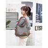 New Women Bag Canvas Shoulder Bag Fashion Solid Color Crossbody Bag Large Capacity Trendy Casual Lightweight Tote Bag