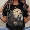 Halloween Raccoon Shirt Comfort Colors® Spooky Trash Panda Tee Funny Witchy Top Haunted House Gothic Dark Academia Fall Pumpkin Autumn Vibes