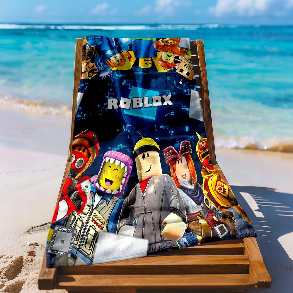 Roblox Beach Towel Soft Durable Quick-Dry Comfortable Lightweight Suitable for Swimming, Gym, Camping, Yoga Vacation