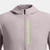 Under Armour FW24 Sports Hooded Zip Woven Jacket Men Jackets Gray Purple 1376794-015
