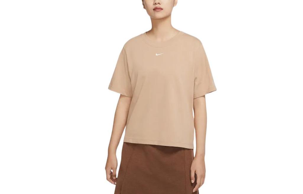 Nike T Shirt Women s Linen Yellow DD1238-201 L