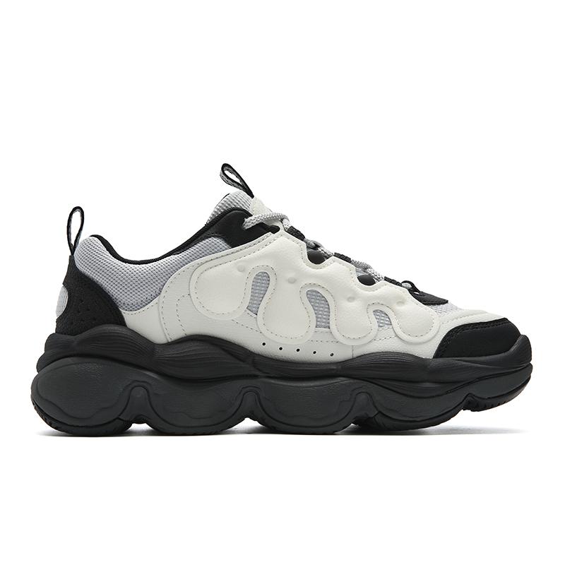 New FILA PEASE Abrasion Resistant, Breathable, Lightweight Low top Casual Shoes Women's White Gray F12W541114FGL