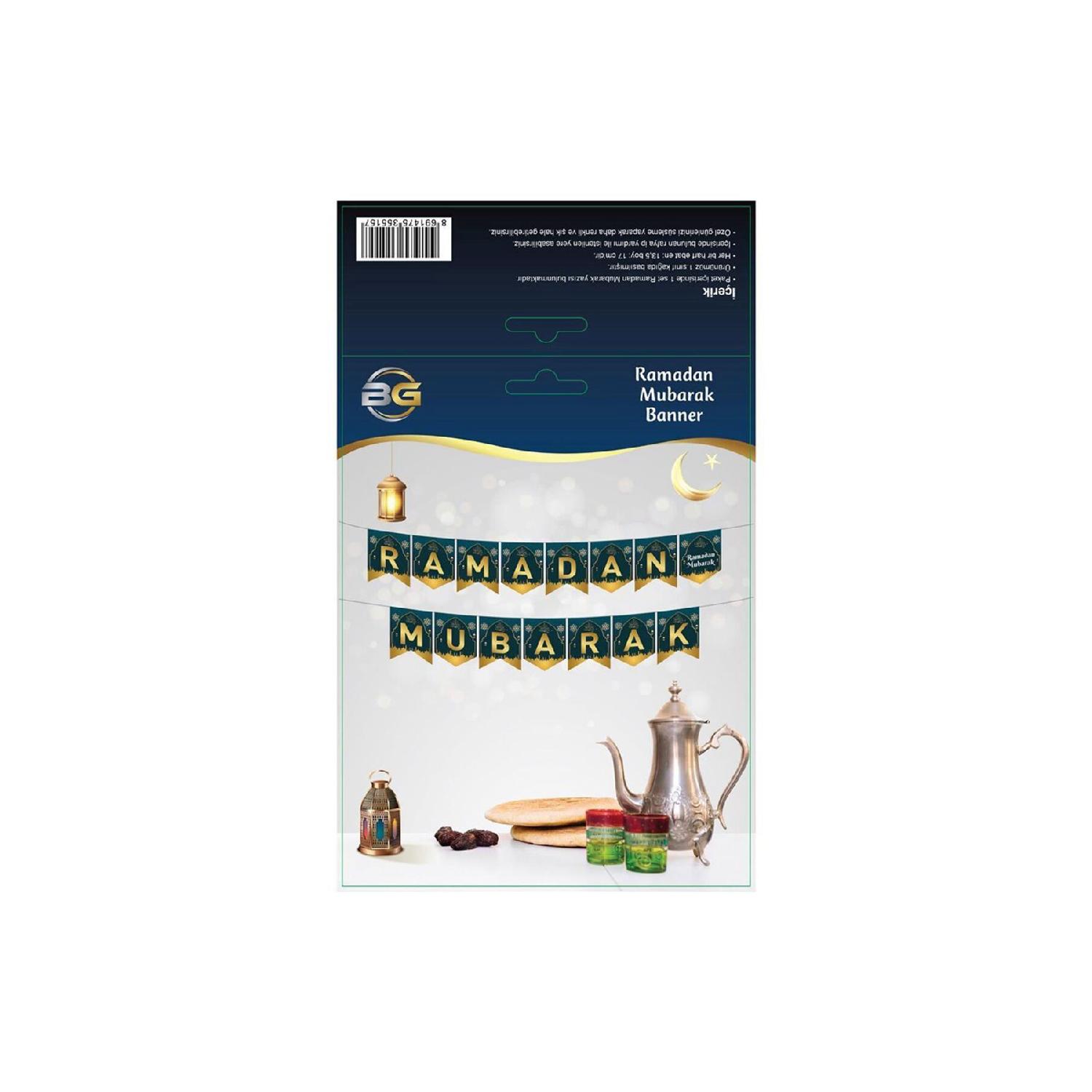 

Ramadan Ornament Ramadan Mubarak Banner 13,5*17 Cm