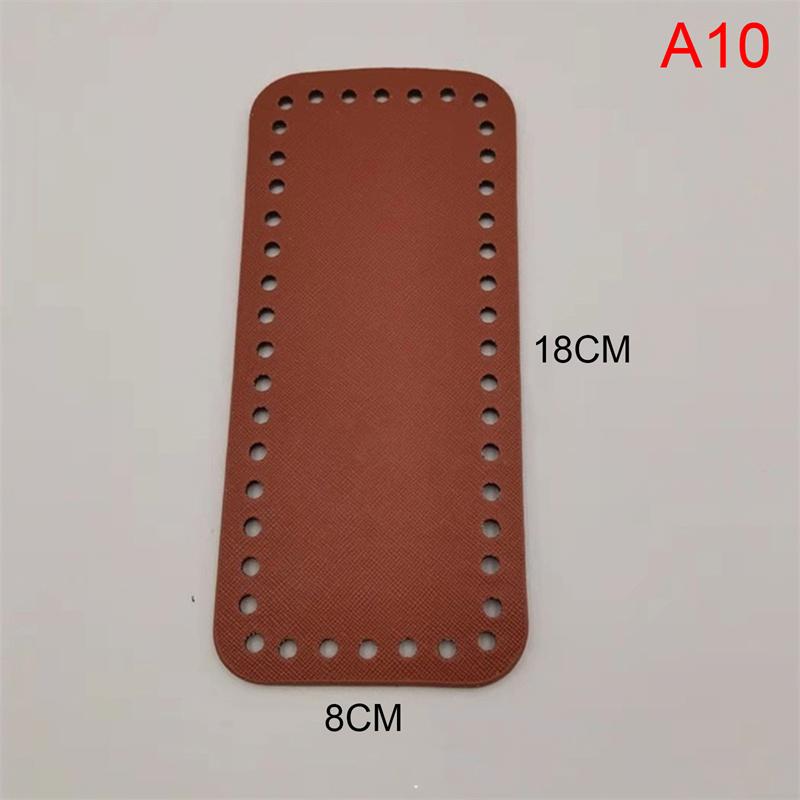 תחתית תיק עור עשה זאת בעצמך בעבודת יד אובלית עגולה אביזרי תיק תחתית לתיקים