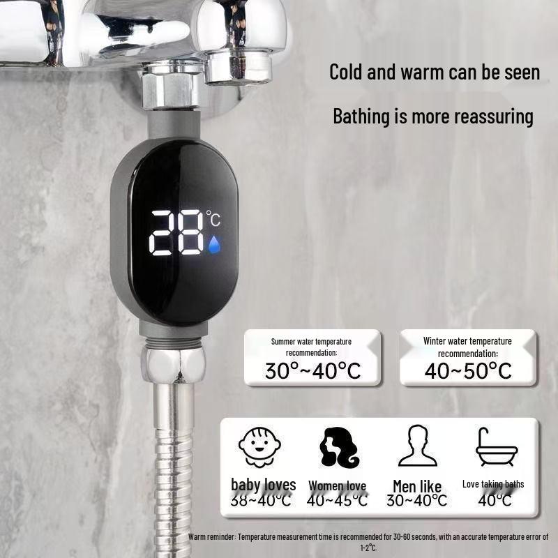 Universal LED Shower Thermometer for Baby and Children Bath