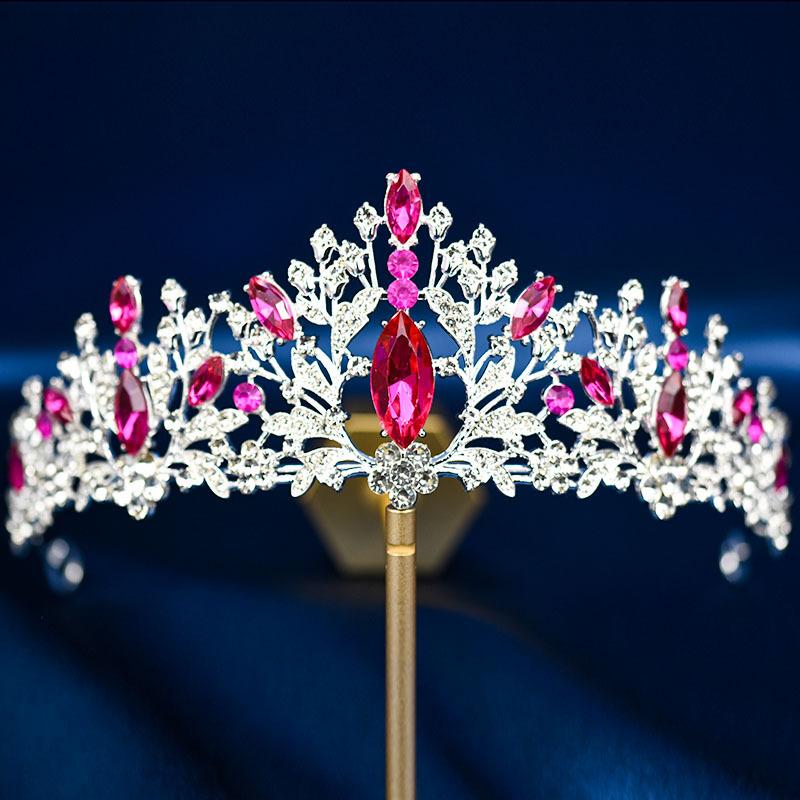 Bridal Tiara Crown Wedding Dress Hair Accessories Stage Host Welcome Baroque Queen Birthday Jewelry Women