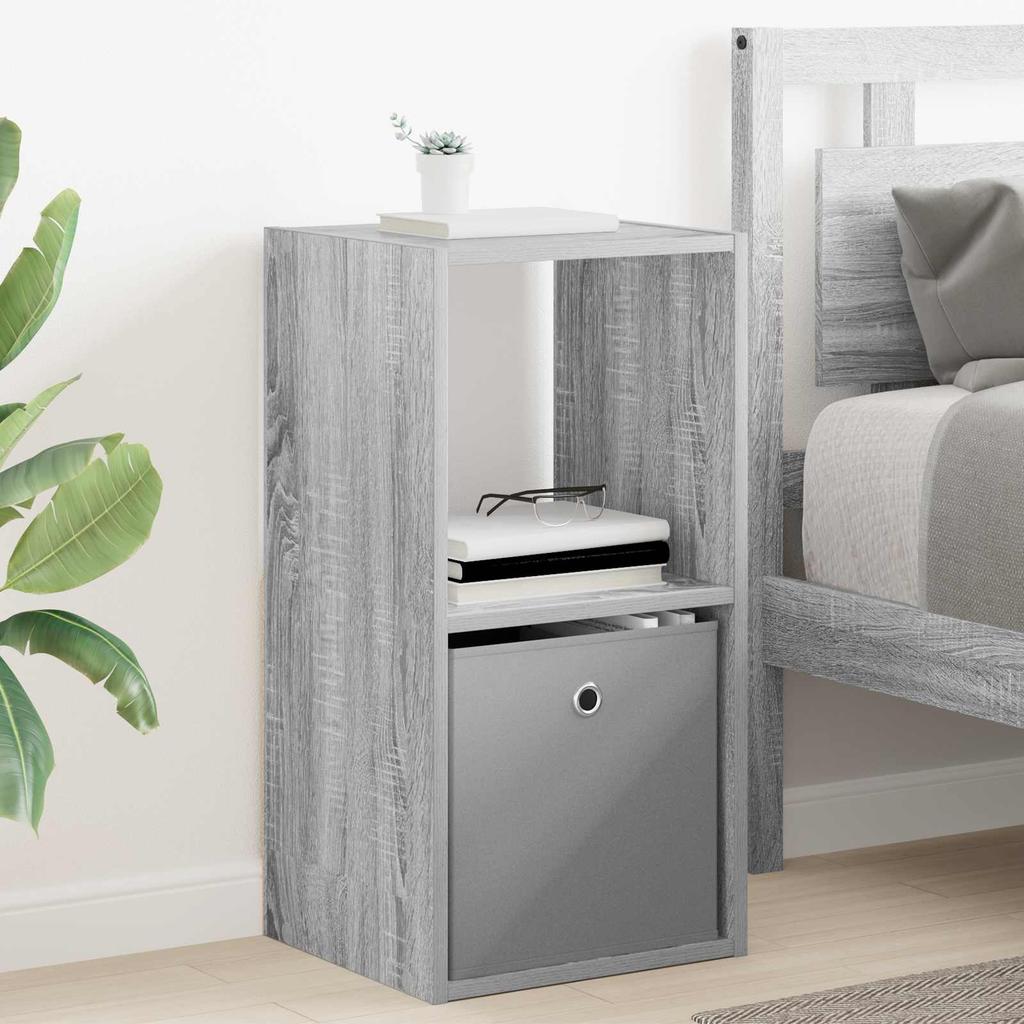 Nightstand 2 pcs Grey Sonoma 35 x 32 x 68.5 cm Particleboard