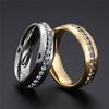 Modyle New Fashion CZ Stones Ring for Women Punk Vintage Gold CopperColor Stainless Steel Crystal Finger Band Elegant Jewelry