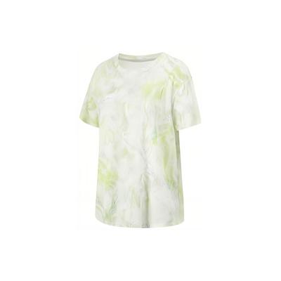 Camiseta Feminina de Manga Curta Respirável e Solta Tops Branco-Padrão ATSU482-4