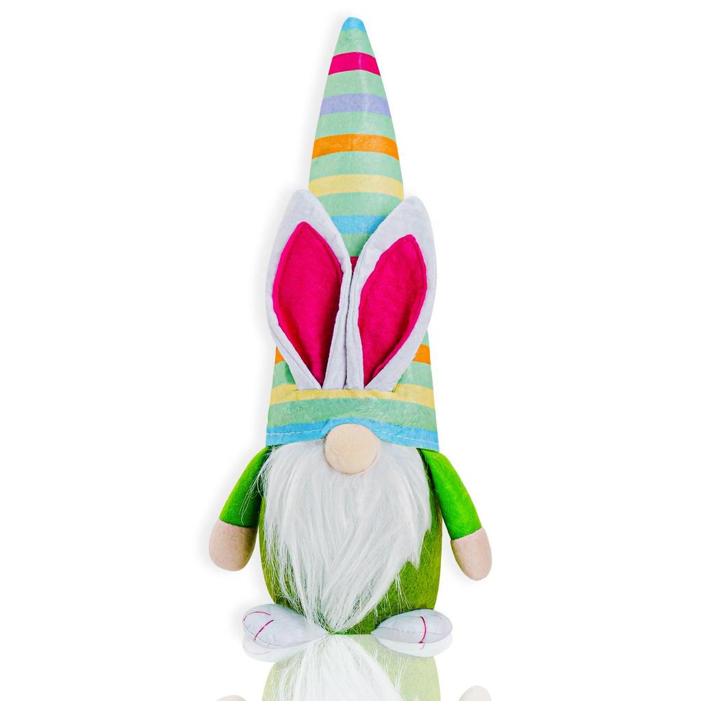 Easter Gnome Ornament: Faceless Bunny Doll with Long Hat for Desktop Decoration
