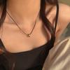 Black Rope Star Necklace Female Collarbone Chain Korea