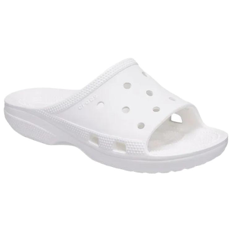 Crocs Classic Comfortable Versatile EVA Non-Slip Slide Sandals Women Footwear White 211730-100