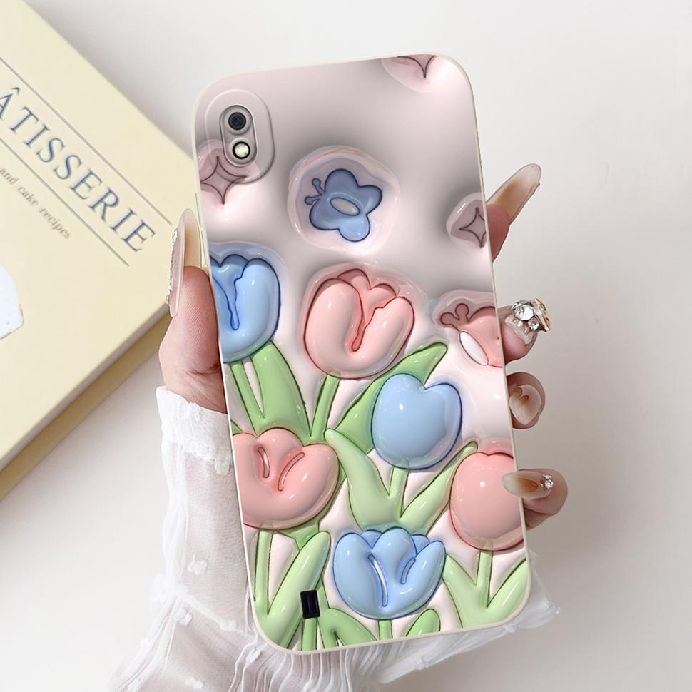 Schutzhülle für Samsung Galaxy A10 Hülle Niedlicher Hase Weiches Silikon Funda für Samsung A10 A105F A105G GalaxyA10 Handygehäuse