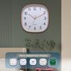 Wanduhr Quadratische Form Leise Tickenlos Quarzwerk Hohe Genauigkeit Klarer Druck Lesbar Batteriebetrieben Wandmontage Dekorativ Schlafzimmer Wohnzimmer
