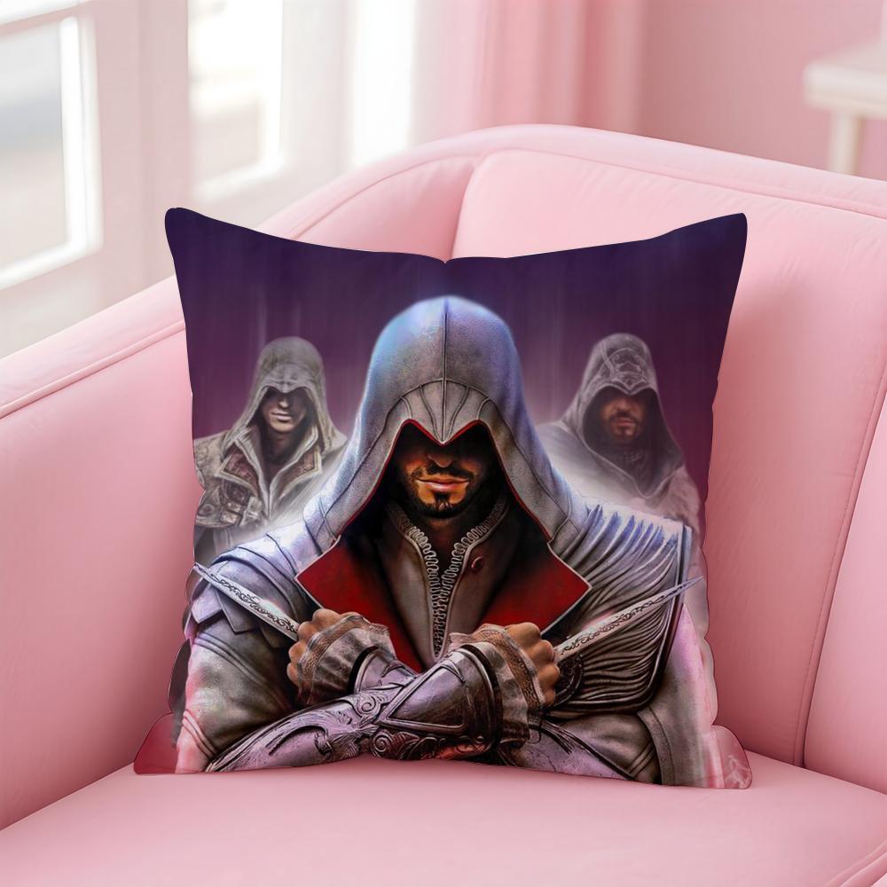 Game A-Assassins CreedS Cushion Cover Home & Car Multi-Scene Pillow Cover - Reversible, Soft & Durable for Daily Use