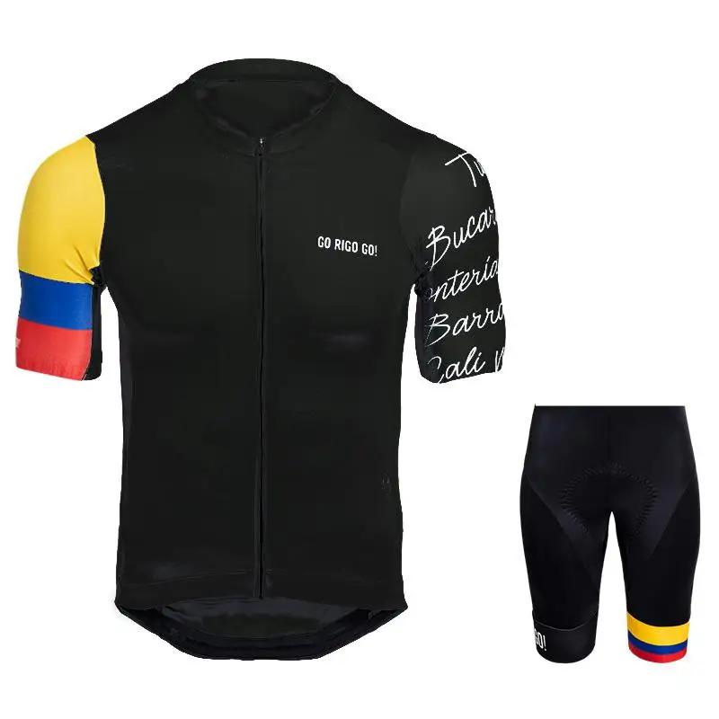 2026 Go Rigo Go Herr Cykeltröja Lag Cykeltröjor Sommar Kortärmad Kläder Cyklar Gel Hängselshorts Set Cykelkläder Tröja