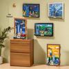Wange City Postcard Building Blocks Wall Ornament Souvenir