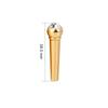 6Pcs Brass Made Guitar Bridge Pins with Crystal Glass Dot Decor Music Instrument Parts