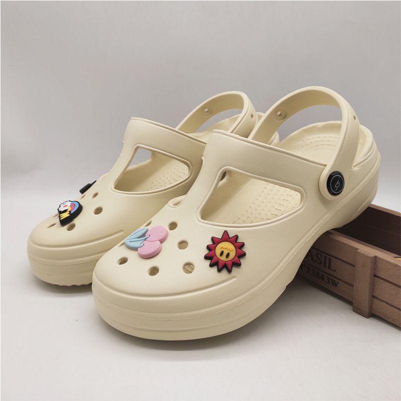 

Linrun Girls Eva Comfortable Ultra-Light Play Eva Sandals Beige 40