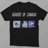 Boards Of Canada Schwarzes T-Shirt Elektronische Musik Band Vogel Nummer 4 Fensterdruck Lässig Vintage Stilvoll Bequem
