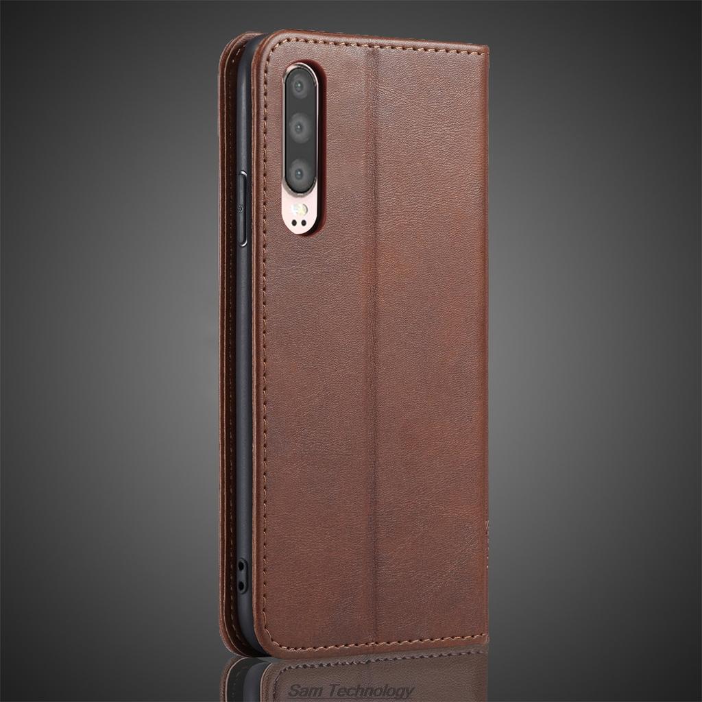 Magnetic attraction Leather Case for Huawei Ascend P30 6.1" ELE-L29 /-L09 /-L04 Holster Flip Cover Case Wallet Bags Fundas Coque