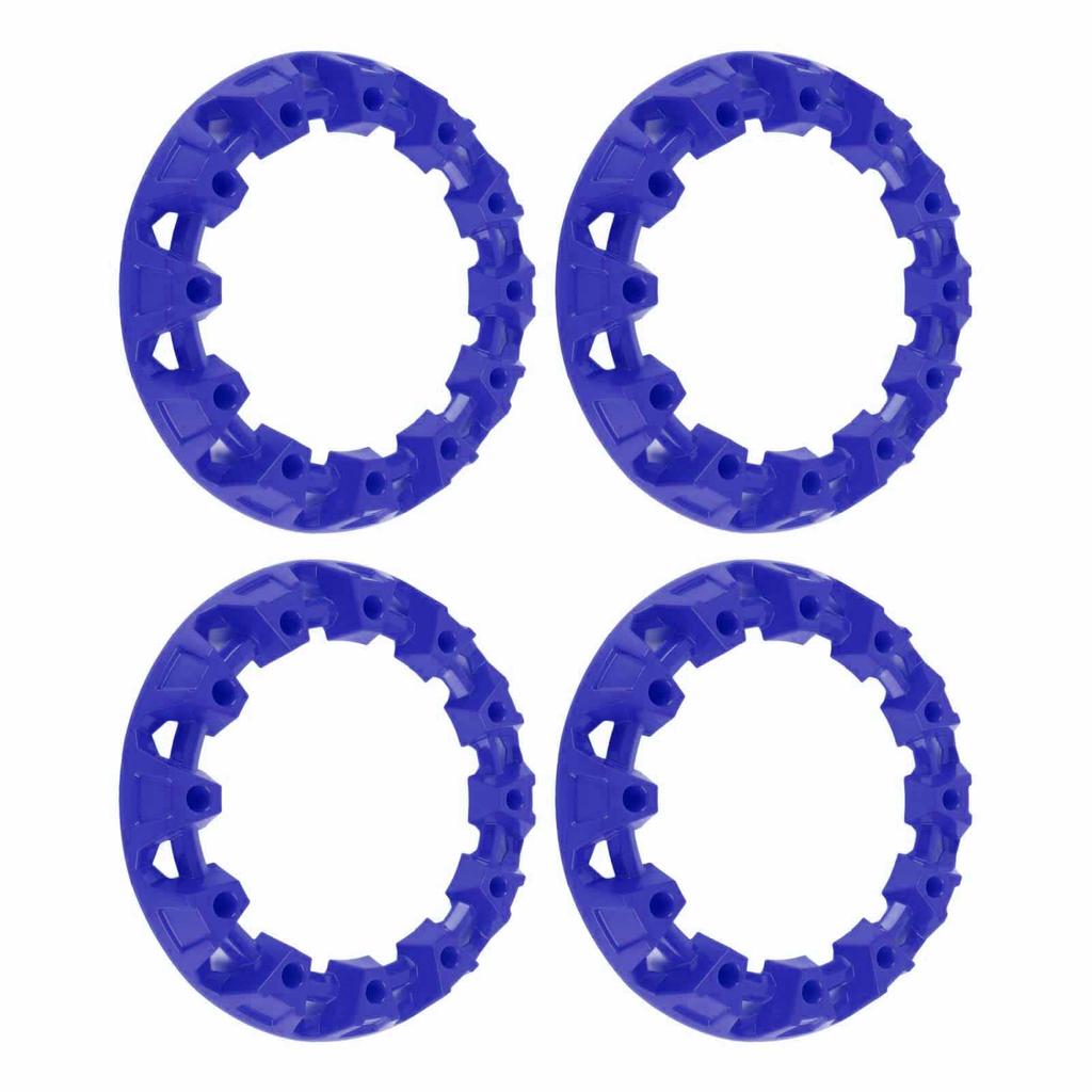 4 Stück 10 Zoll ATV Radzierblende Nabenabdeckung Dekoration Felgenkappe Kunststoff Kratzfest Sportliche Optik für Go-Kart