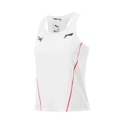 Li Ning Dragon Sparrow Lightweight Quick-Dry Sleeveless Competition Top Women Tops Standard-White AAYV126-27