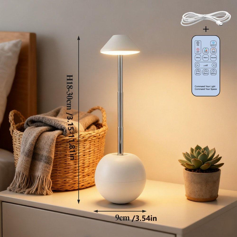 Rechargeable Table Decoration Lamp with Remote Control Touch Control Desk Light RGB Atmosphere Room Bedside Lamp Home Use